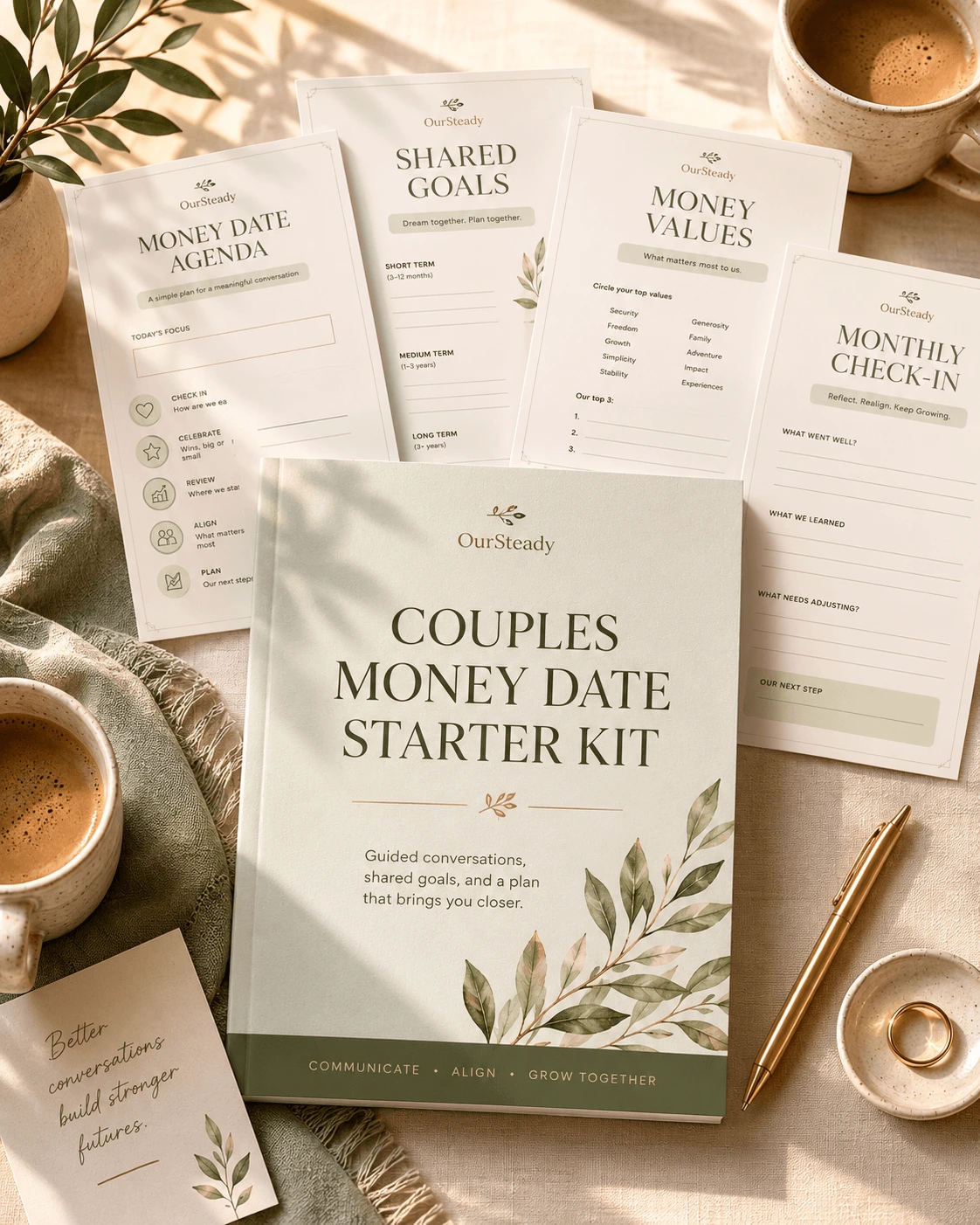 Couples Money Date Starter Kit printable pages